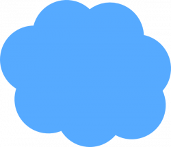 Image of Blue Cloud Clipart #12601, Blue Cloud Clipart - Clipartoons