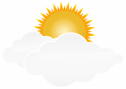 Sun with Clouds PNG Transparent Clip Art Image | Gallery ...