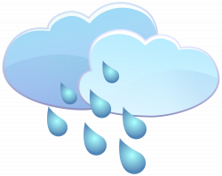 Clouds and Rain Drops Weather Icon PNG Clip Art - Best WEB Clipart