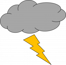 Clipart - Thunder and lightning