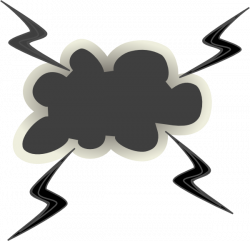 Angry Cloud With Lightening Bolts Clip Art at Clker.com - vector ...