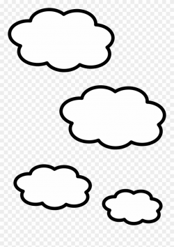 Cloud Clip Art - Clouds Clipart Black And White - Png ...