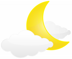 Moon with Clouds PNG Transparent Clip Art Image | Gallery ...