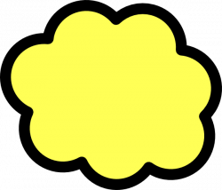 Yellow Cloud Clip Art at Clker.com - vector clip art online, royalty ...