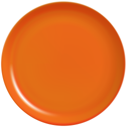 Orange Plate PNG Clip Art - Best WEB Clipart
