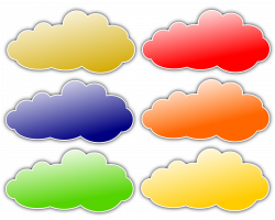Clipart - Colour Clouds