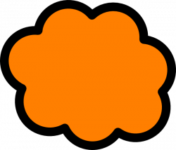 Orange Cloud Clip Art at Clker.com - vector clip art online, royalty ...