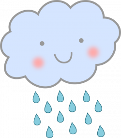 Clipart - Cute Rain Cloud