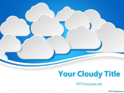 Free Clouds PPT Template with clouds in the slide design and ...