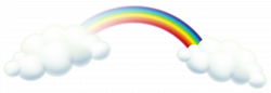 Rainbow and Clouds PNG Clip Art Image | Gallery Yopriceville - High ...
