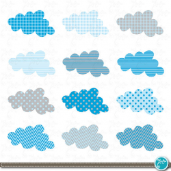 Cloud Clip Art , Blue baby cloud, Baby cloud perfect for ...