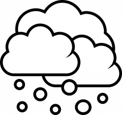 Snow Cloud PNG Black And White Transparent Snow Cloud Black And ...