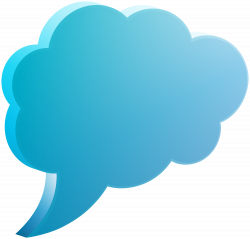 Cloud Bubble Speech PNG Image | Gallery Yopriceville - High-Quality ...