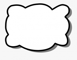 Thinking Bubbles Template - Square Cloud Clip Art, Cliparts ...