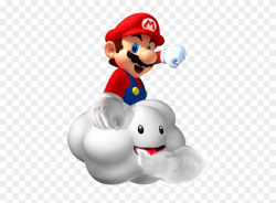 Clipart Clouds Super Mario - Super Mario Riding Cloud - Png ...