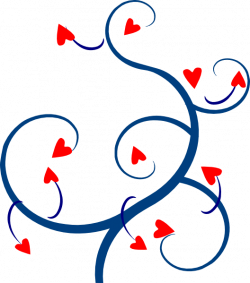 Swirl Hearts Red And Blue 2 Clip Art at Clker.com - vector clip art ...