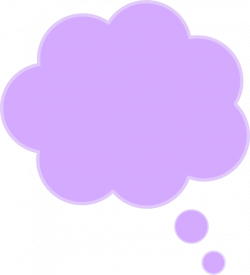Purple Thought Bubble Clip Art at Clker.com - vector clip art online ...