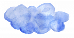 8 Blue Watercolor Clouds (PNG Transparent) | OnlyGFX.com