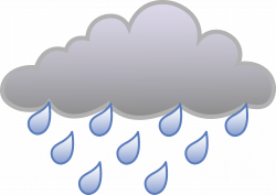 Rain Cloud Weather Symbol - Free Clip Art