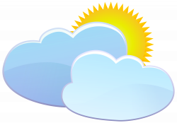 Clouds and Sun Weather Icon PNG Clip Art - Best WEB Clipart