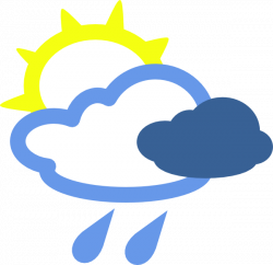 Sun And Rain Weather Symbols Clip Art at Clker.com - vector clip art ...