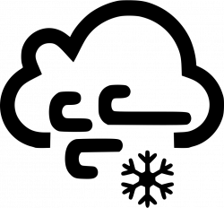 Cloud Wind Windy Snow Snowing Svg Png Icon Free Download (#540741 ...