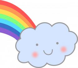 Cute Cloud With Rainbow Clip Art at Clker.com - vector clip art ...