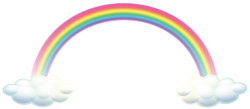Rainbow with Clouds PNG Clip Art Image | Gallery Yopriceville ...