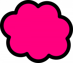 Pink Cloud Clip Art at Clker.com - vector clip art online, royalty ...