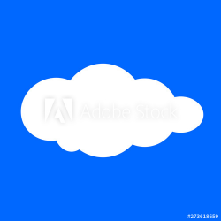 cloud, clouds shape, white clouds isolated on blue ...