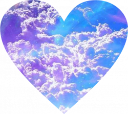 love heart clouds magic magical cloud pink purple fairy...