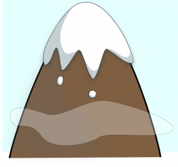 Brown Mountain With Sky And Clouds Clip Art at Clker.com - vector ...