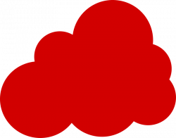 Clipart - red cloud