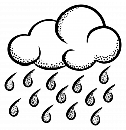 28+ Collection of Rain Clouds Clipart Black And White | High quality ...