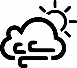 Cloud Wind Windy Sun Sunny Svg Png Icon Free Download (#540742 ...