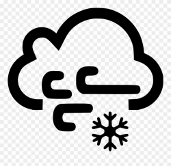 Clipart Clouds Windy - Wind And Snow Icon - Png Download ...