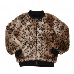 Rock Your Kid Stevie Leopard Fur Bomber Jacket – Lush Arena