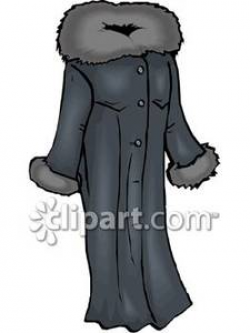 Long Coat with a Fur Collar | Clipart Panda - Free Clipart ...