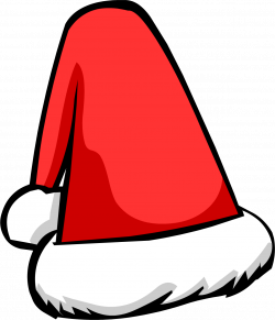 Santa Hat clipart outline png - Pencil and in color santa hat ...