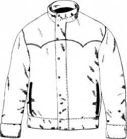 Jacket Outline Clip Art at Clker - Clip Art Library
