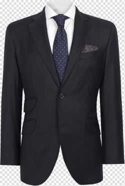 Men's black suit jacket and necktie, Suit , Suit transparent ...