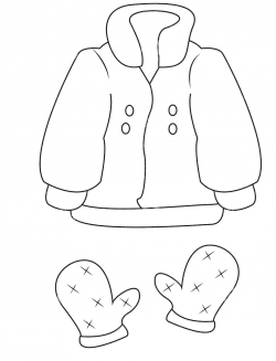 Mitten Clipart Coat And Coloring Sheets - Clipart1001 - Free ...