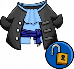Image - Unlockable Gray Pirate Coat.png | Club Penguin Wiki | FANDOM ...