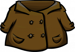 Coat clipart brown jacket ~ Frames ~ Illustrations ~ HD images ...