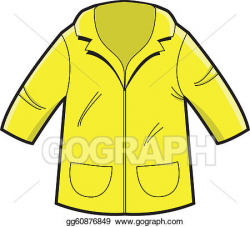 Clip Art Vector - Raincoat. Stock EPS gg60876849 - GoGraph