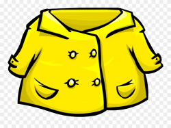 Banner Free Stock Rain Coat Clipart - Yellow Raincoat ...