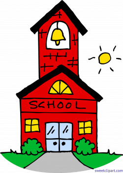 Little Red School House Clip Art - Sweet Clip Art
