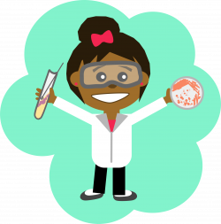 Clipart - Science Girl 2
