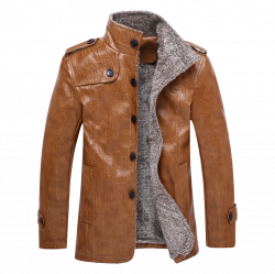 Fur Lined Leather Jacket PNG Clipart | PNG Mart