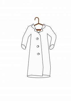 Clipart - Lab coat on a hanger